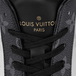 Louis Vuitton RIVOLI LOW TOP SNEAKER SHOES BLACK Size LV 10.5 US 11.5- USED.
