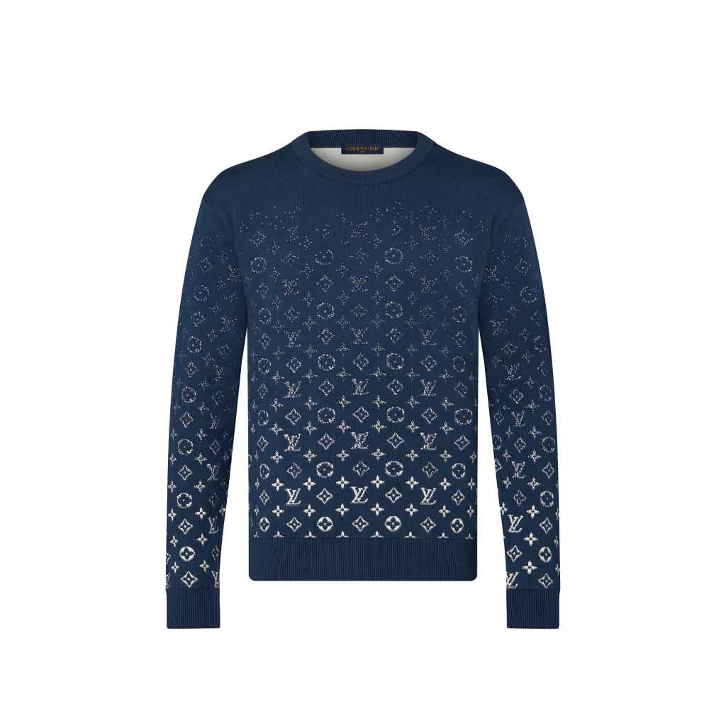 Louis Vuitton, Shirts, Louis Vuitton Lvse Monogram Gradient Tshirt Blue