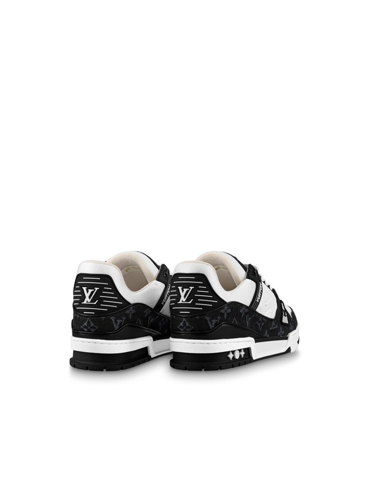 Louis Vuitton White/Grey Leather LV Trainer High Top Sneakers Size 45 Louis  Vuitton | The Luxury Closet
