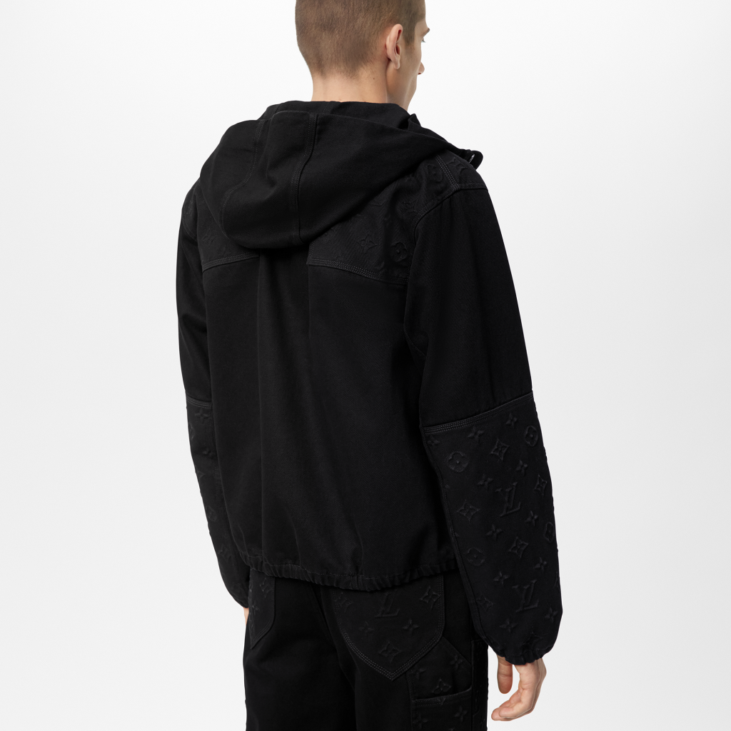 Louis Vuitton Monogram Detail Hooded Denim Jacket - Vitkac shop online