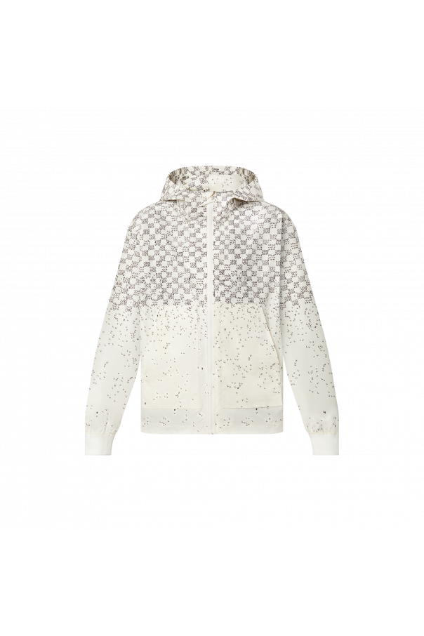 Louis Vuitton Embellished LV Graphic Hockey Tracktop White. Size Xs