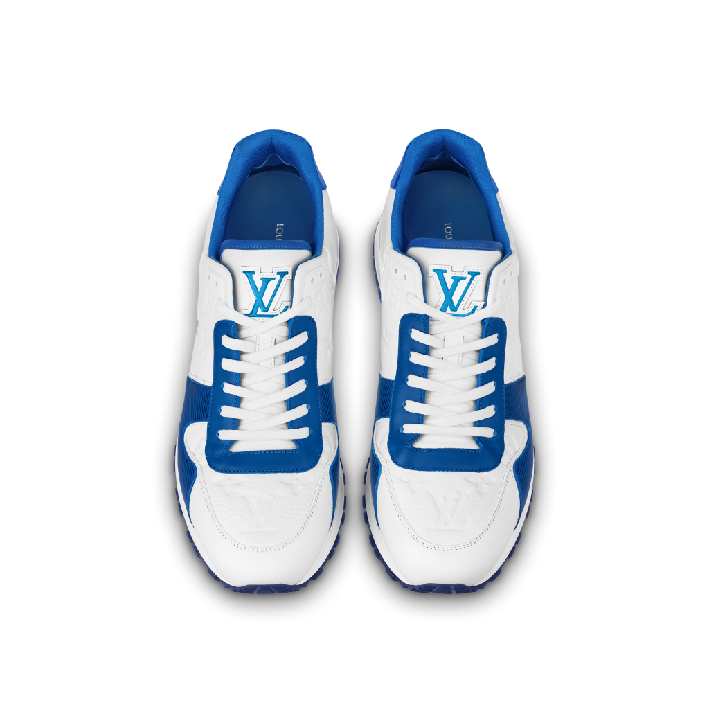 Louis Vuitton Run Away Blue Epi calf leather Textile Sneakers with