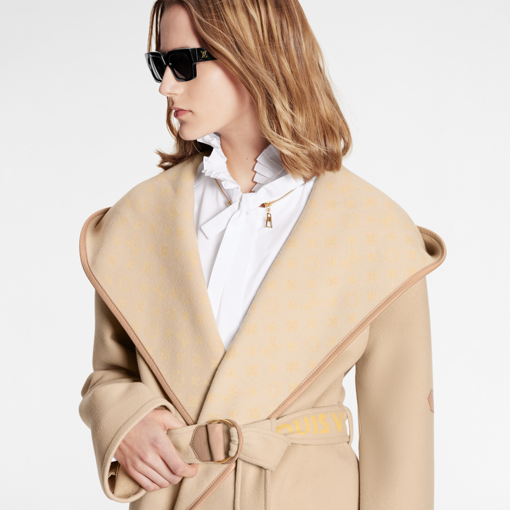 Louis Vuitton Signature Double Face Long Wrap Coat