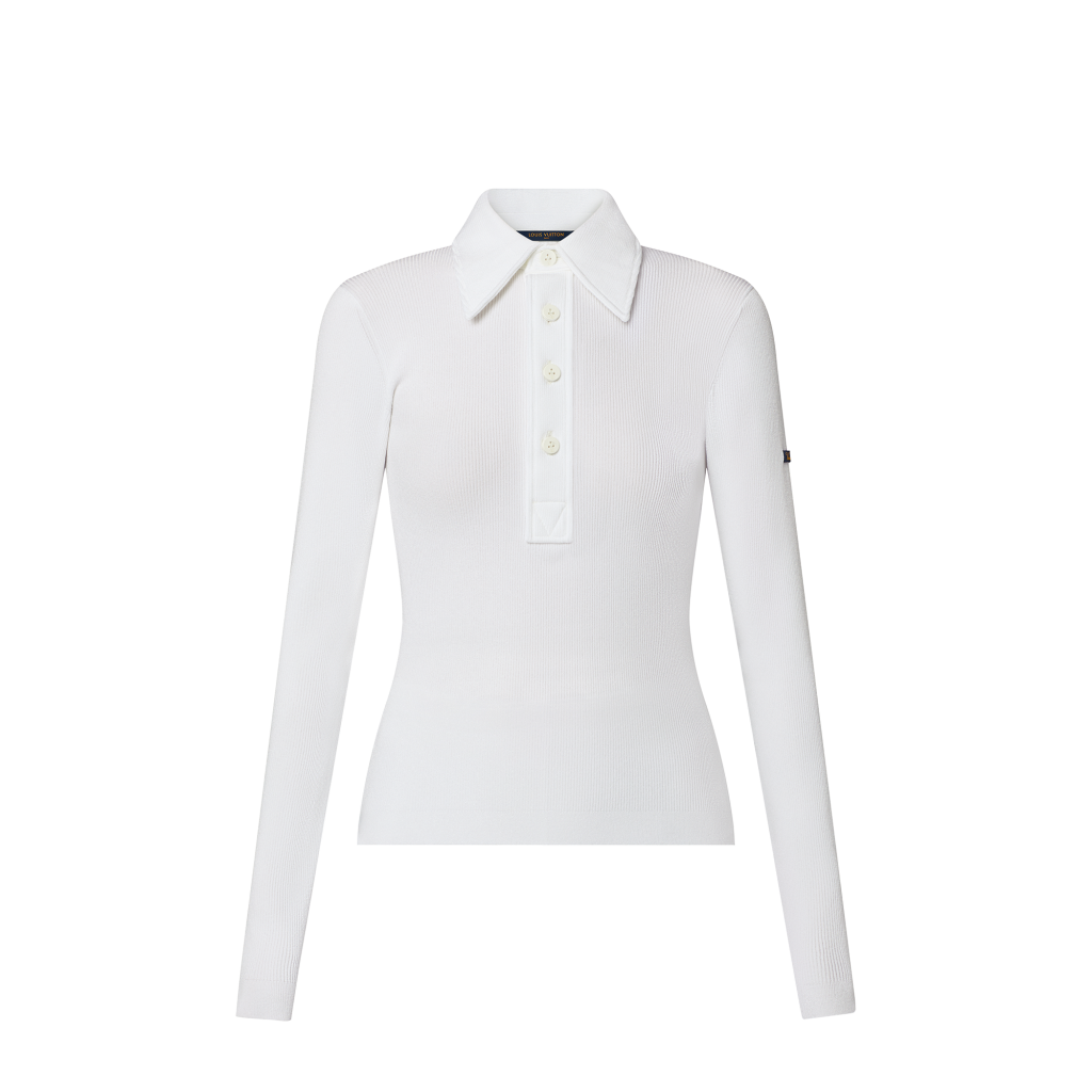 Louis Vuitton Thin Rib Long-Sleeve Polo Top - Vitkac shop online