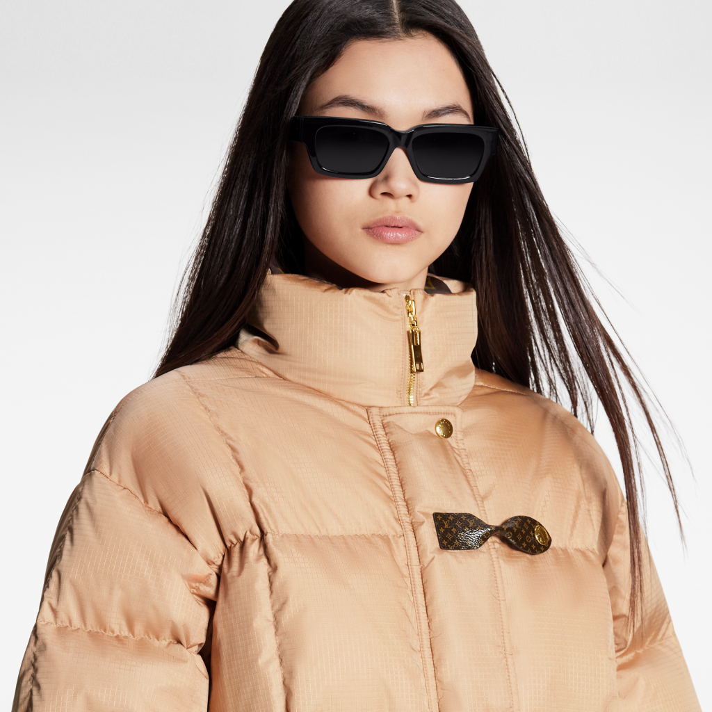 Louis Vuitton LV long fur coat woman winter 2019