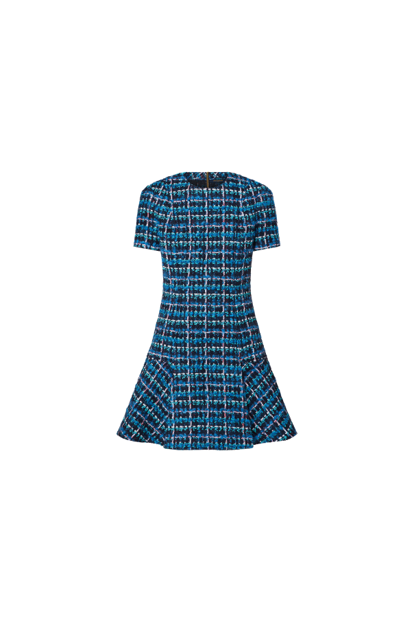 Louis Vuitton Python-effect Monogram Jacquard Polo Dress