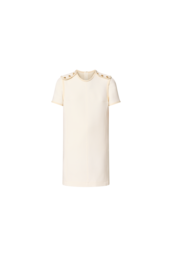 Louis Vuitton 3D Monogram Stripe Accent Pajama Shirt, White, 42