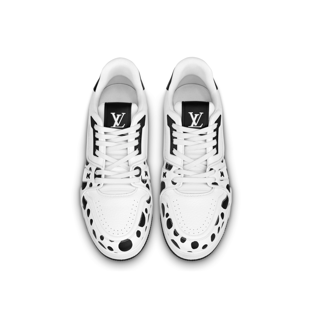 Louis Vuitton Men's LV Trainer Sneakers Yayoi Kusama Infinity Dots Leather