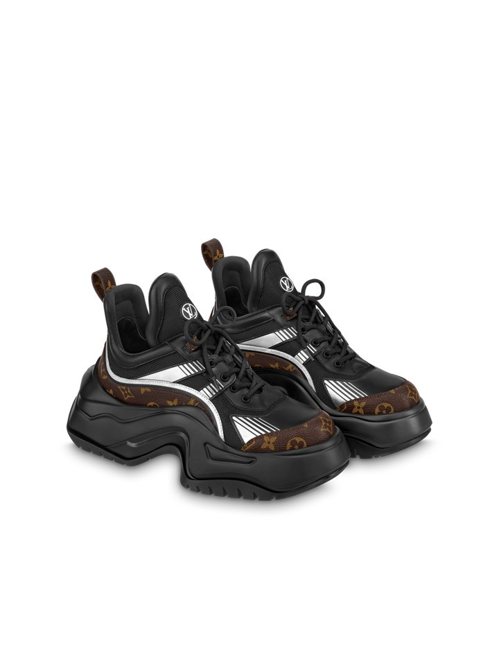 Louis Vuitton LV Archlight 2.0 Platform Patent Monogram / Black Low Top  Sneakers