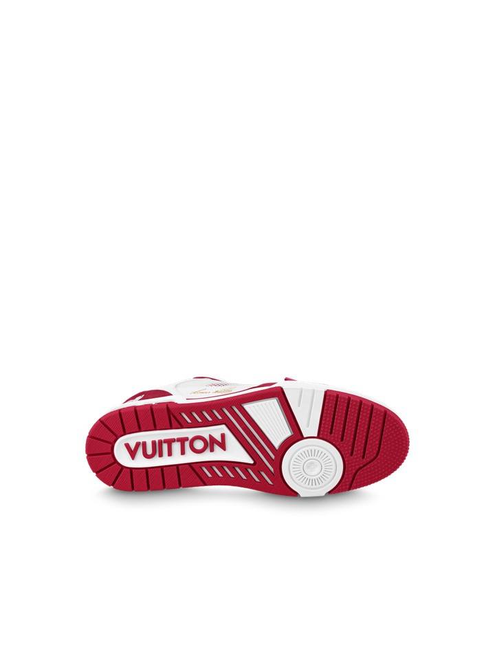 Louis Vuitton Trainer Monogram Denim 'Red/White' - 1ABLXI