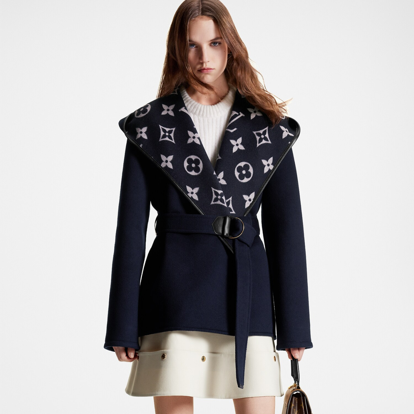 Louis Vuitton Signature double face hooded wrap coat - Vitkac shop online