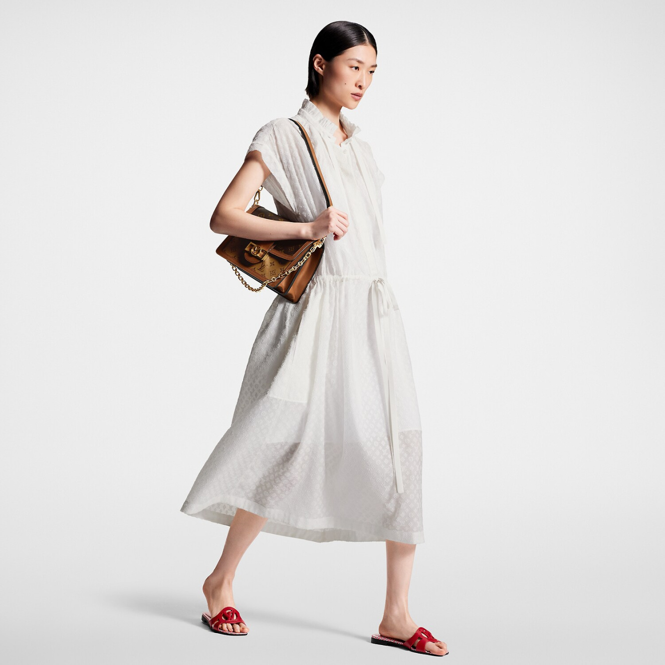 Louis Vuitton Monogram Fil Coupé Lavaliere Collar Dress - Vitkac shop online