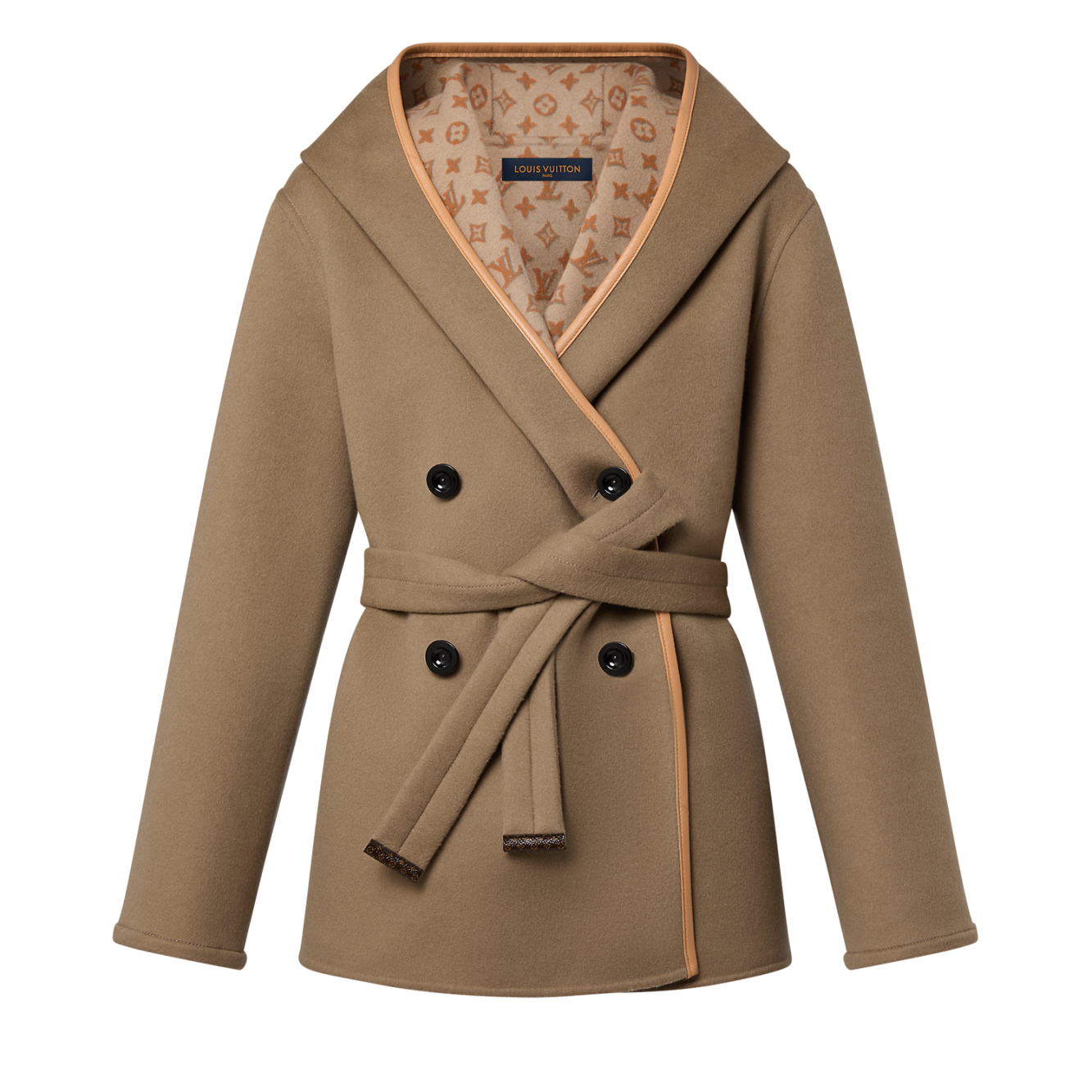 LOUIS VUITTON Monogram Belted Trench - Henne