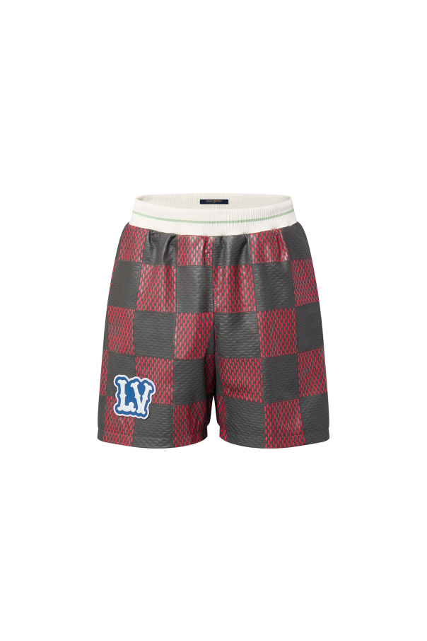 Leather Intarsia Damier Rugby Shorts od Louis Vuitton