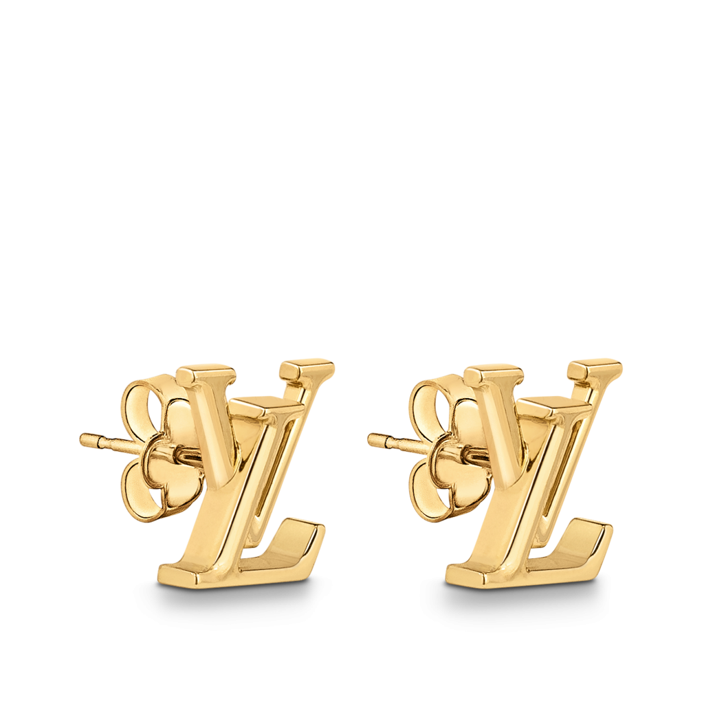 Louis Vuitton LV Initials Iconic Earrings Gold