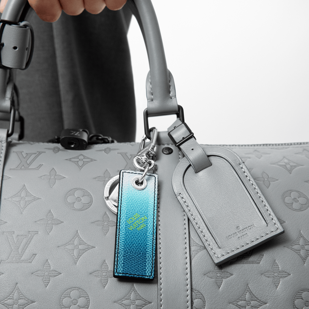 Louis Vuitton Mini Keepall Bag Charm & Key Holder, Grey, One Size