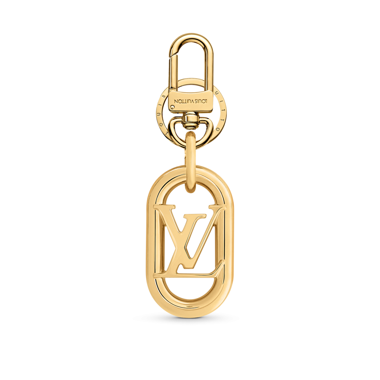 Louis Vuitton Bag Charm Key Holder LV Circle Gold