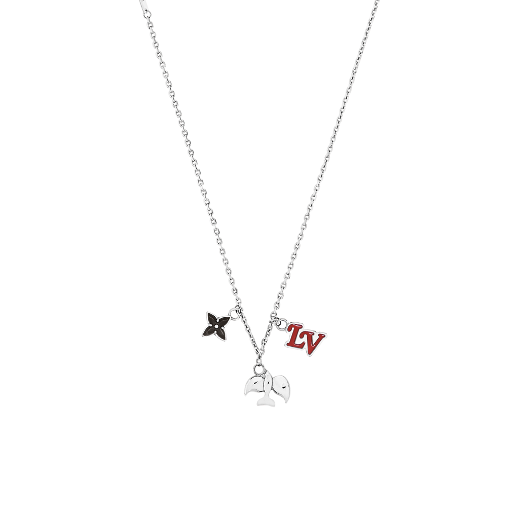 Shop Louis Vuitton Unisex Street Style Plain Silver Logo Necklaces &  Chokers (LV DOVE NECKLACE, M00957) by Mikrie