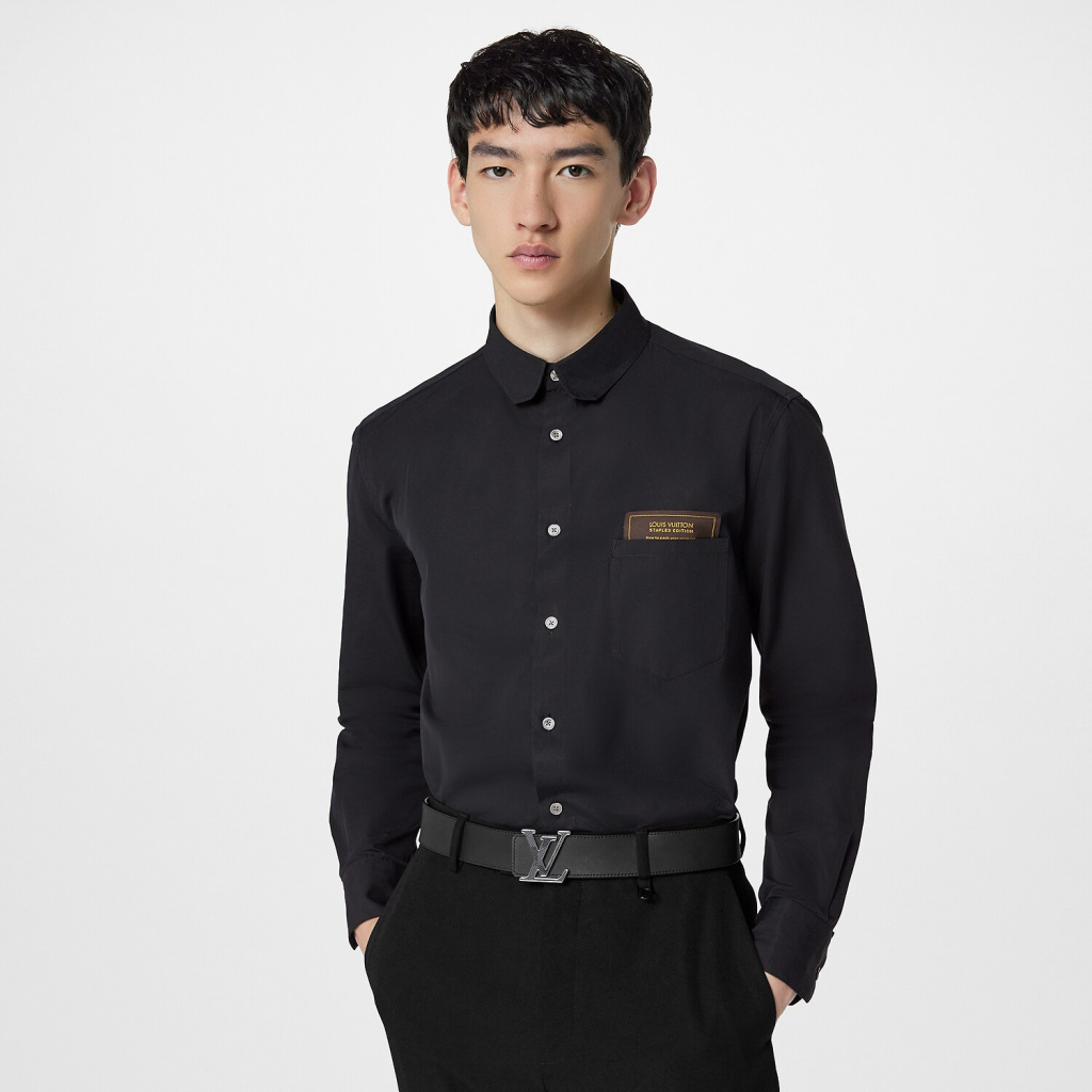Louis Vuitton LV Men Louis Vuitton Staples Edition DNA Shirt-Black