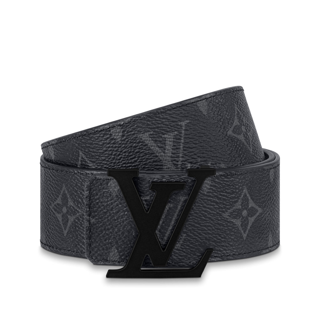 Louis Vuitton Black Jeans Calf Leather Belt 95 CM Louis Vuitton