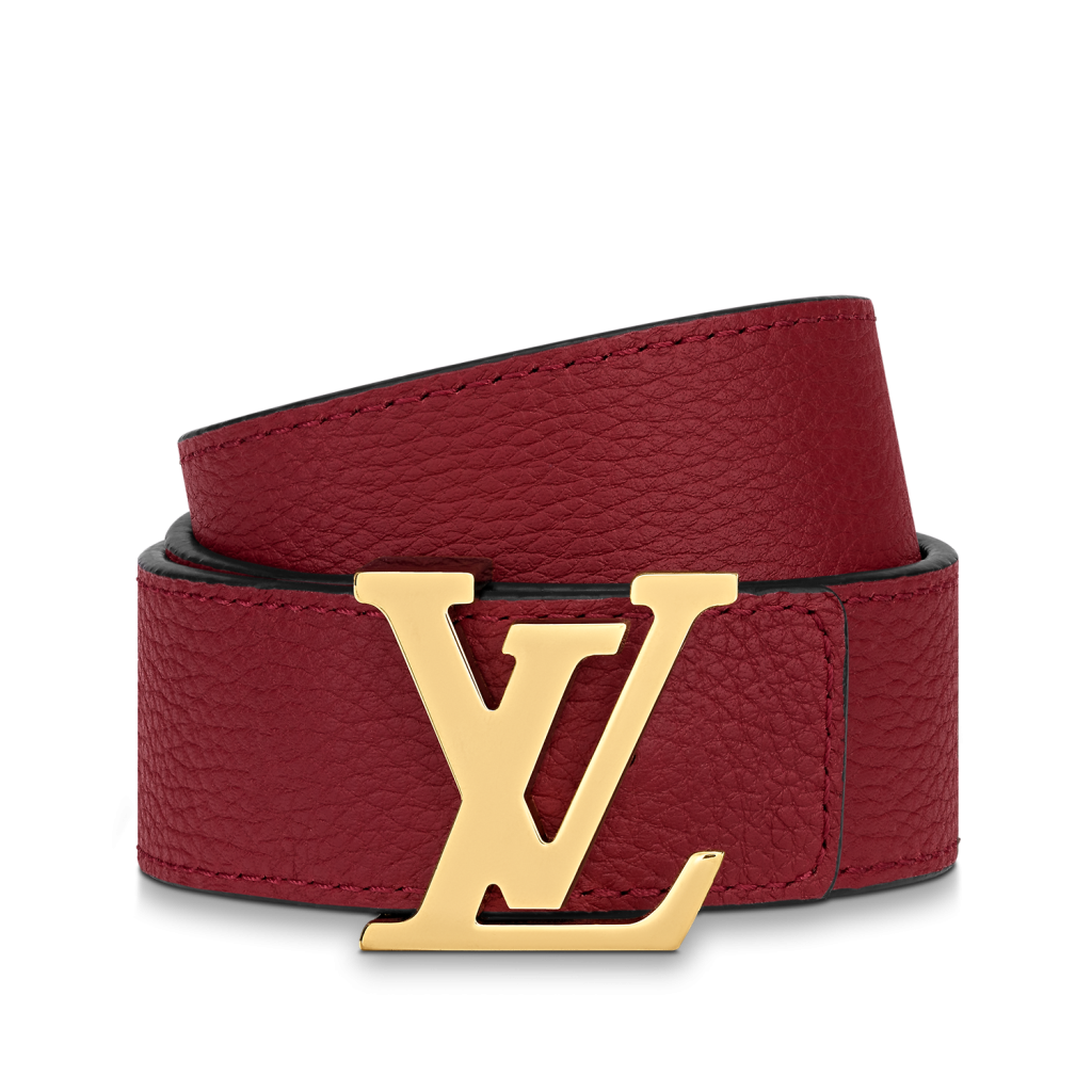 red and white lv belt