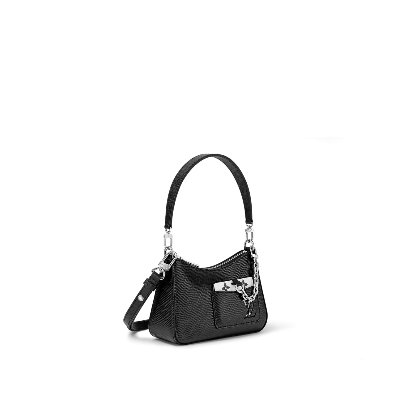 Louis Vuitton Marellini Bag Epi Grained Leather White Shw