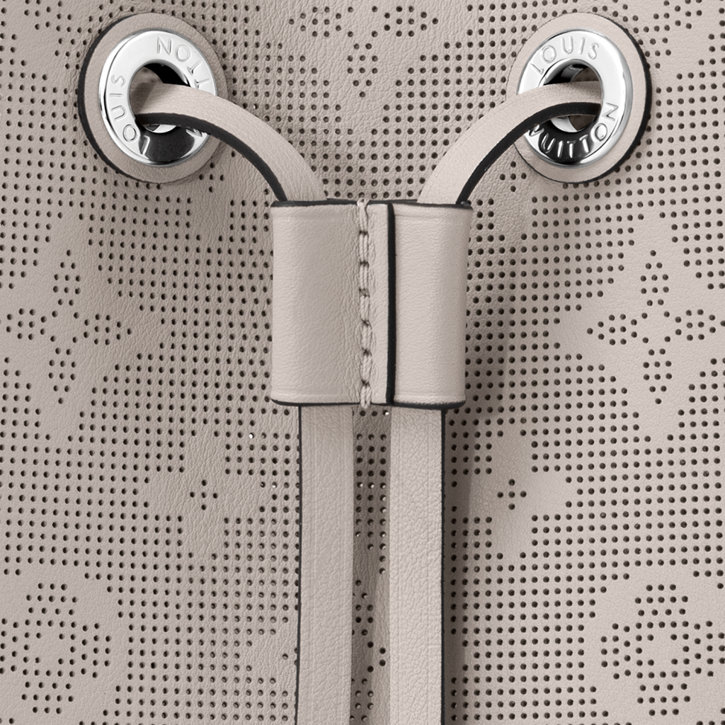 Louis Vuitton Grey Monogram Mahina Muria Bucket Bag PM