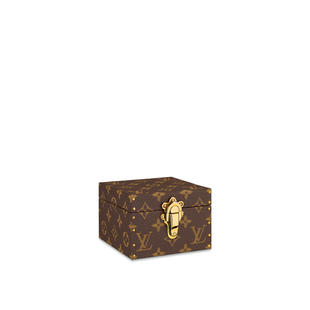 Sold at Auction: Louis Vuitton, LOUIS VUITTON Eclin declaration jewelry case  monogram canvas brown w/Box