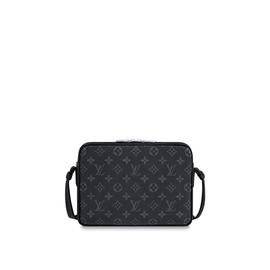 Louis Vuitton®LV M30233 OUTDOOR 黑經典花紋前口袋郵差包-zingala商店