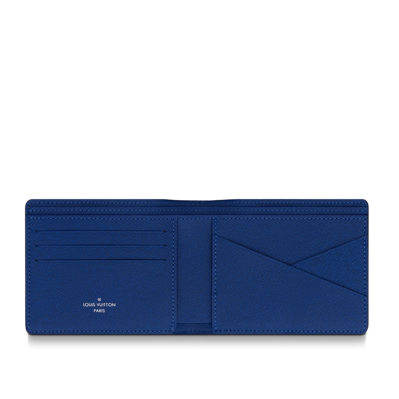 lv multiple wallet blue