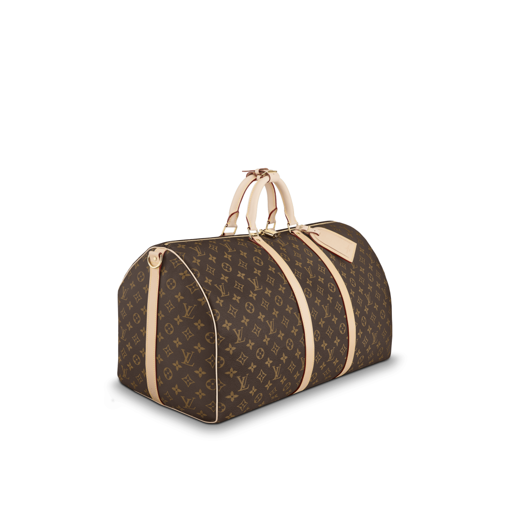 Louis Vuitton Personalised Keepall 55 Mon Monogram Travel Bag at