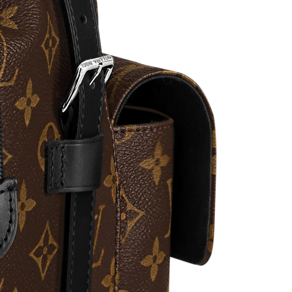 LOUIS VUITTON Louis Vuitton Christopher PM Rucksack Backpack Monogram  Macassar Men's M43735 Brown Black