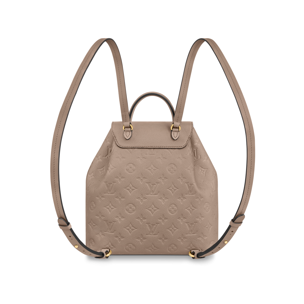 Louis Vuitton The Montsouris backpack from 1994 is clad in Monogram  Empreinte embossed leather with vintage metal buckles and pendants