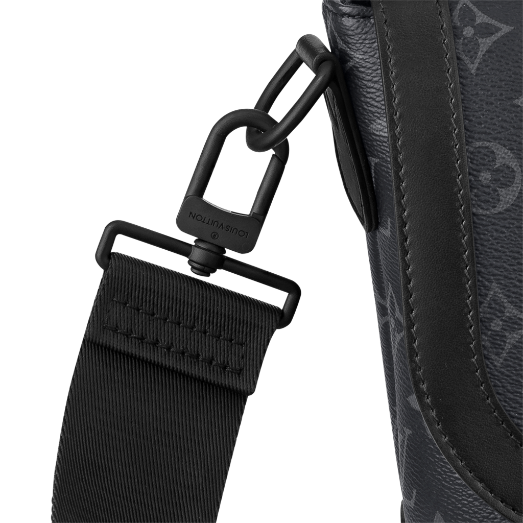 Louis Vuitton Monogram Eclipse Saumur Sling Bag - Black Waist Bags