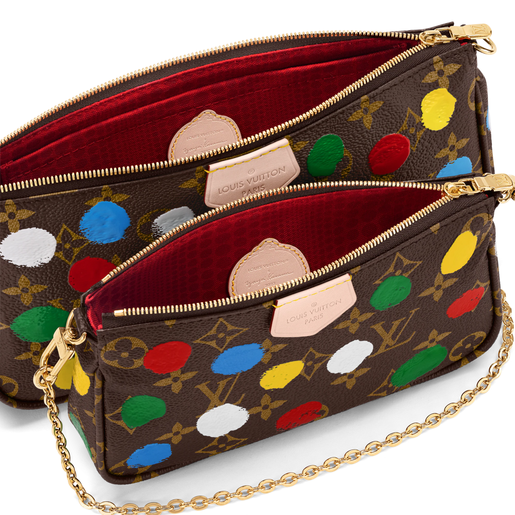 Pochette accessoire handbag Louis Vuitton Brown in Polyester