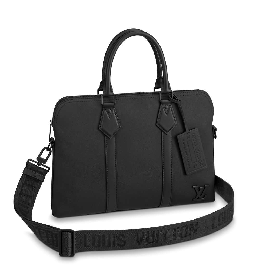 Louis Vuitton Aerogram Takeoff Sling Bag Leather Black