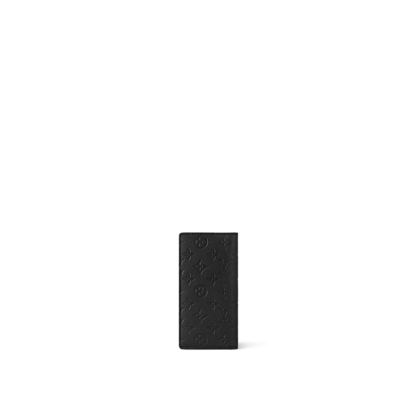 Pre-owned Louis Vuitton Brazza Wallet Monogram Shadow Black