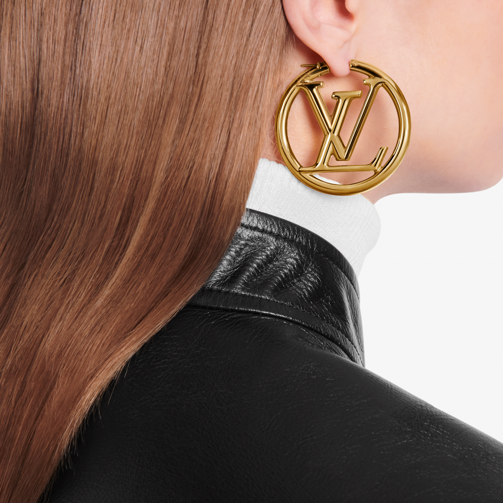 Shop Louis Vuitton Louise Hoop Earrings (M64288, Louise GM hoop earrings,  M80136) by Mikrie