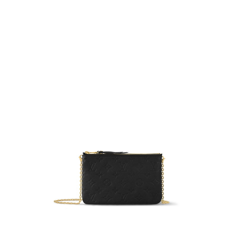Louis Vuitton Double Zip Shoulder Bag M68568 Monogram Empreinte