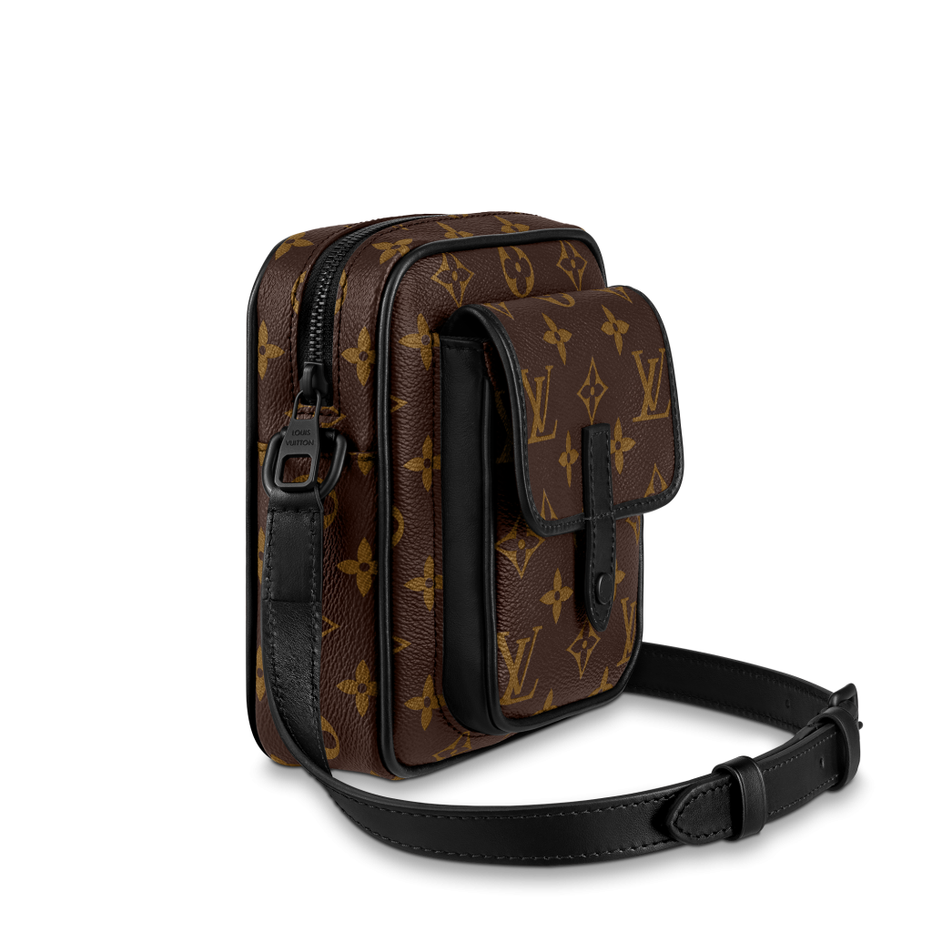 Louis+Vuitton+Christopher+Belt+Bag+Brown+Canvas for sale online