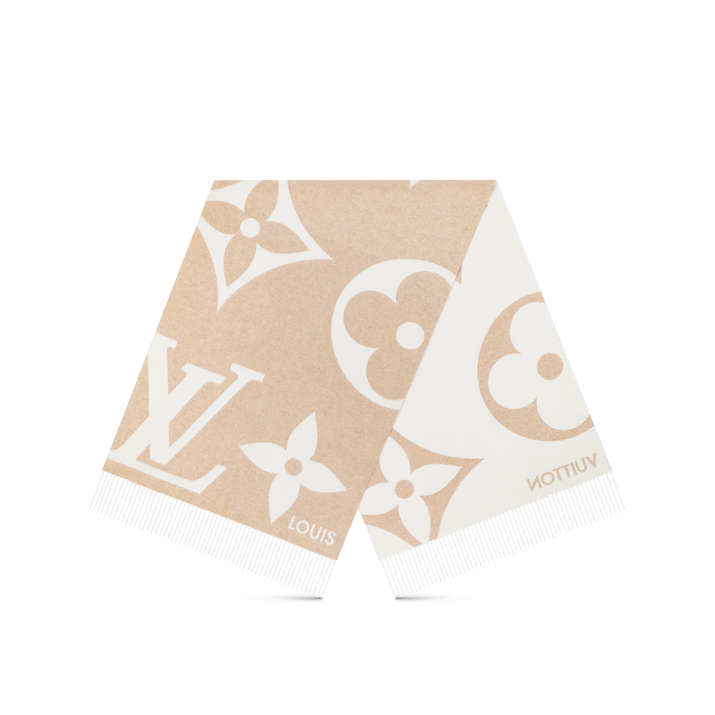 Shop Louis Vuitton MONOGRAM Ultimate shine scarf (M78120, M77855) by Ravie
