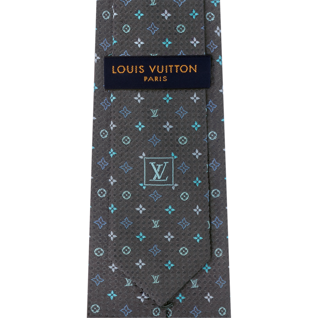 Louis Vuitton Gray Blue Monogram LV Cloth Bow ballerina ballet