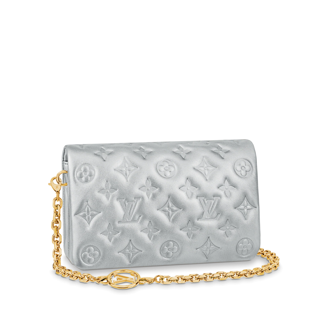 Louis+Vuitton+Pochette+Coussin+Shoulder+Bag+Gold+Leather for sale
