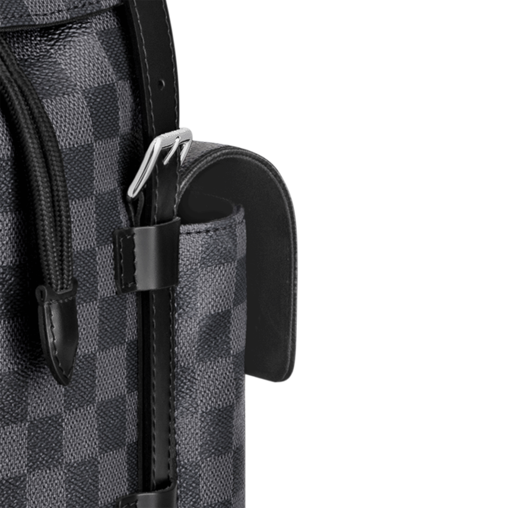NEW LOUIS VUITTON CHRISTOPHER MM CANVAS DAMIER GRAPHITE BACKPACK