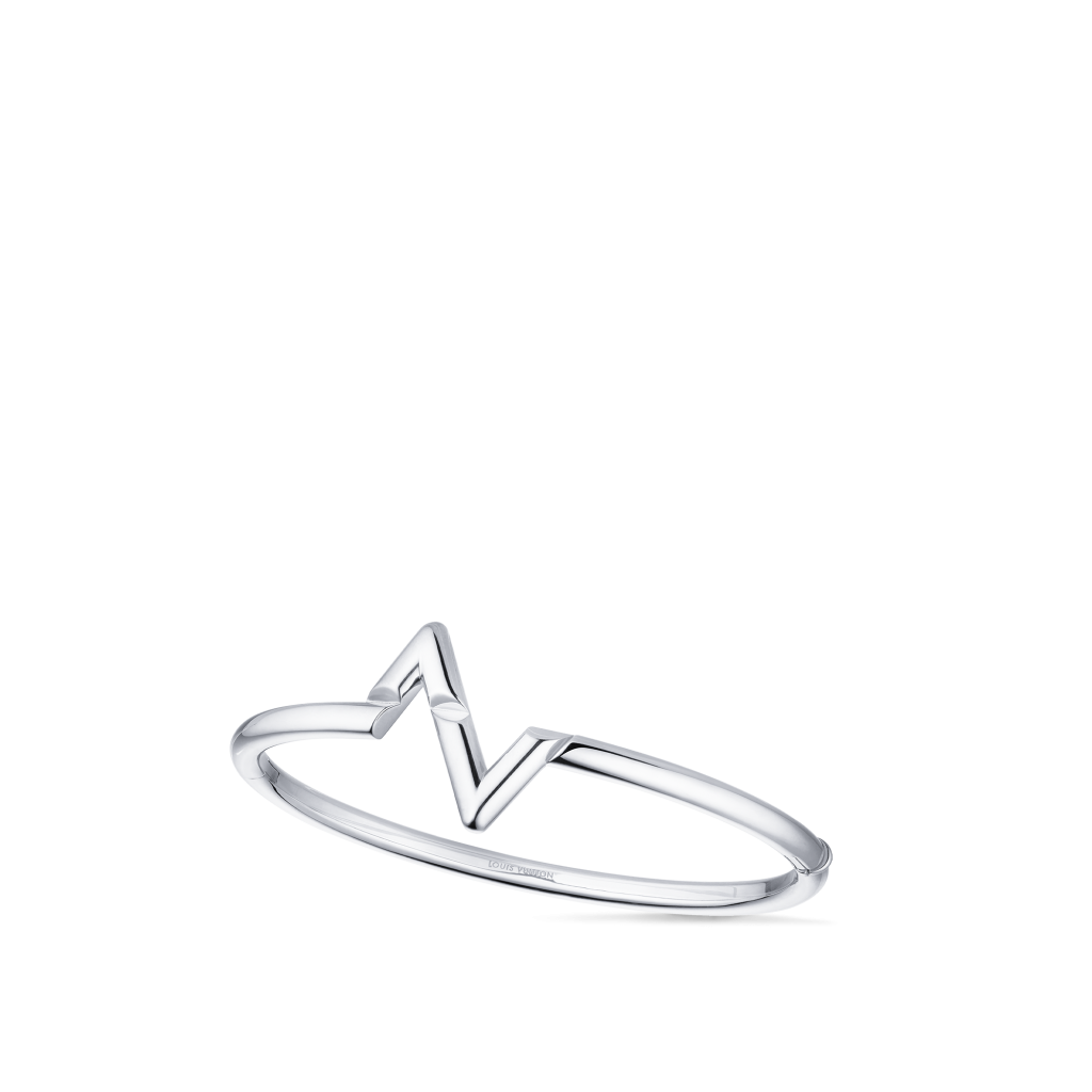 Louis Vuitton LV Volt Upside Down Bracelet, White Gold - Vitkac shop online