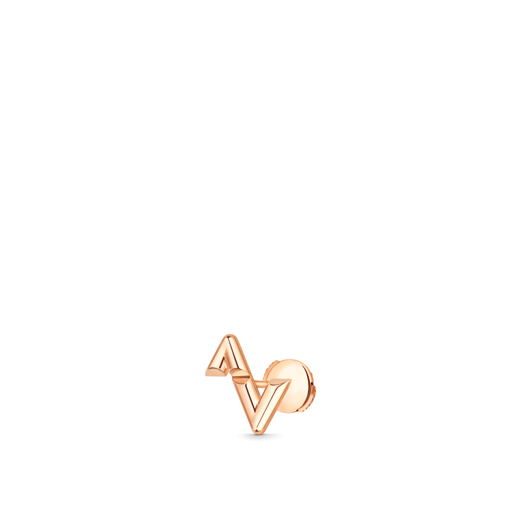 Louis Vuitton LV Volt Upside Down Stud, Pink Gold - Per Unit
