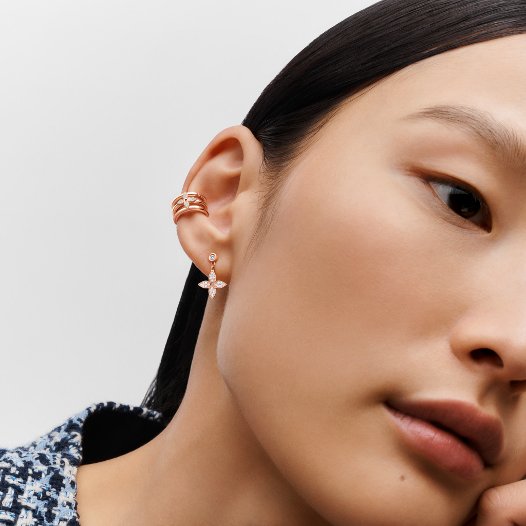 Louis Vuitton Idylle Blossom LV Ear Stud, Yellow Gold and Diamond - Per  Unit - Vitkac shop online