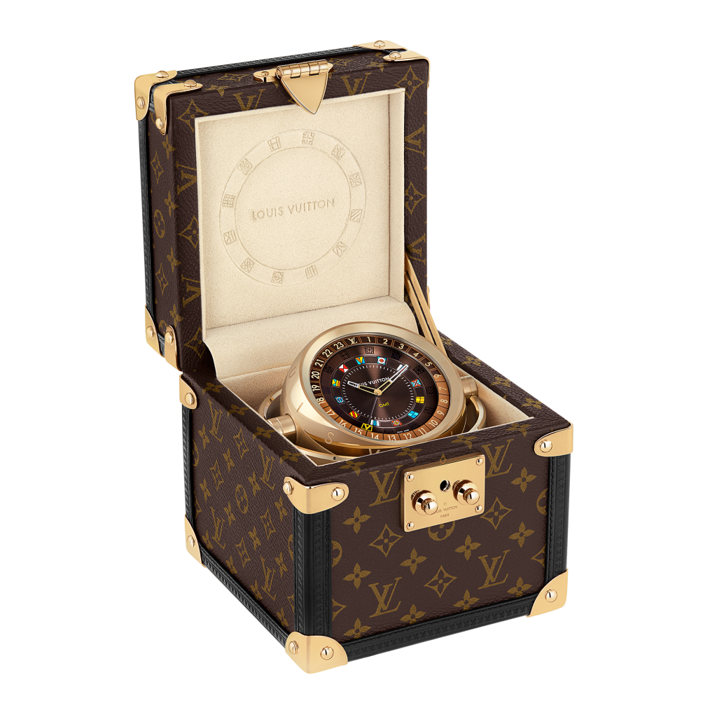 Trunk Table Clock in Black - Watches and Jewelry Q1Q030, LOUIS VUITTON ®