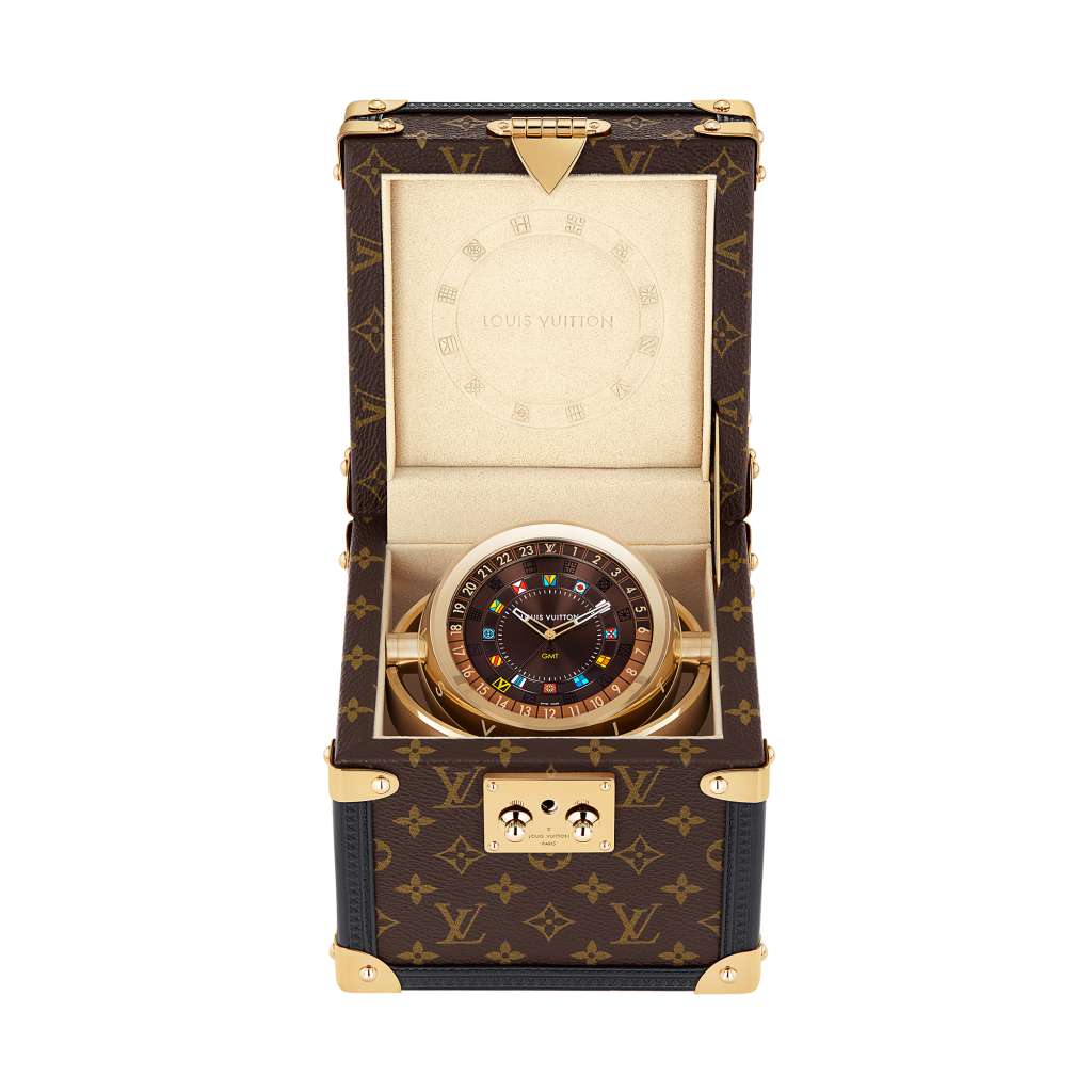 The Louis Vuitton Trunk Clock will properly dress up your desk
