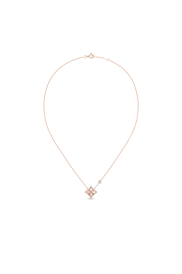 Colour Blossom BB Star Pendant, Pink Gold, Pink Mother-Of-Pearl and Diamond od Louis Vuitton